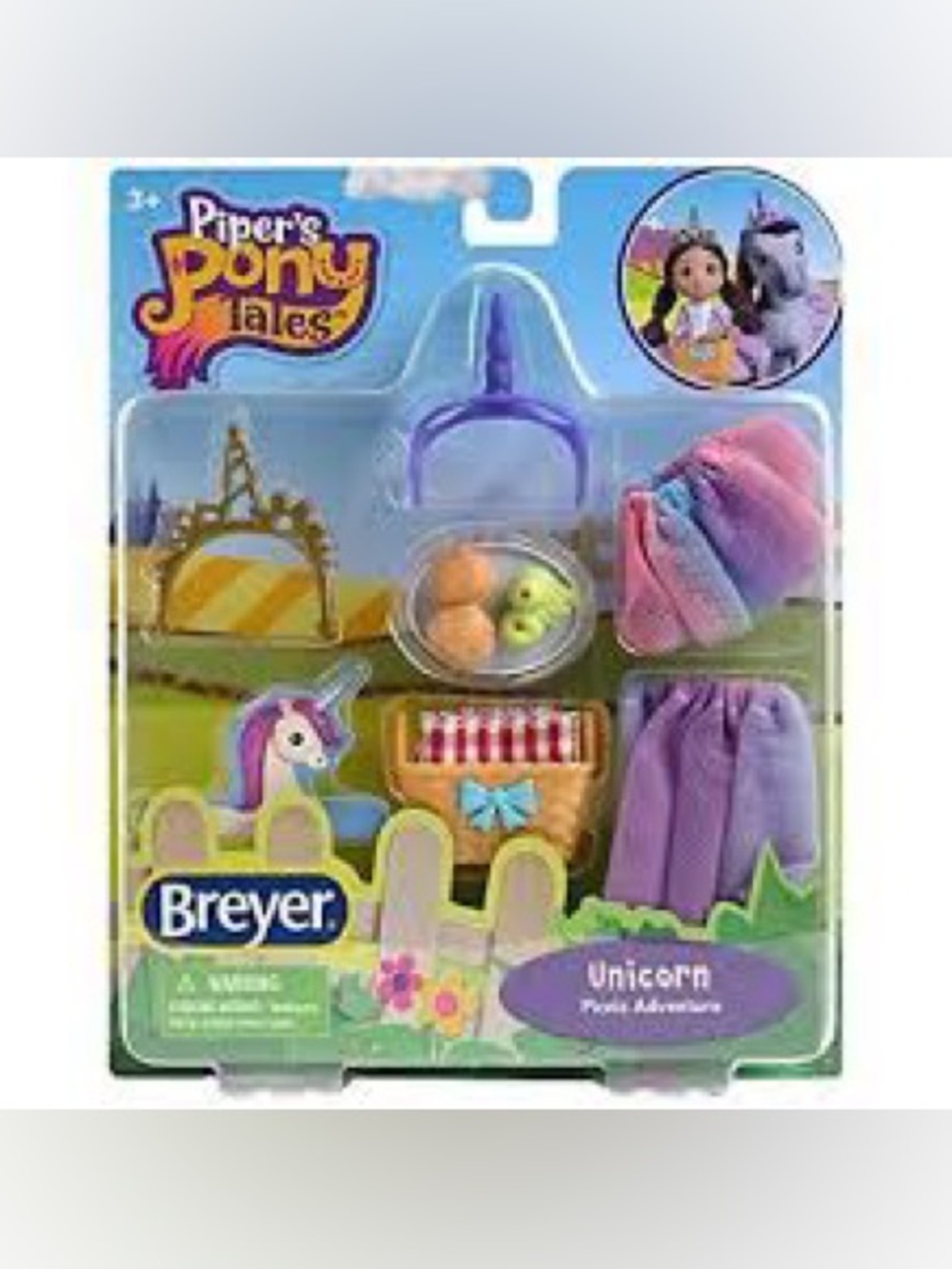 Breyer Piper’s Pony Tales Unicorn Picnic Adventure Accessory Set